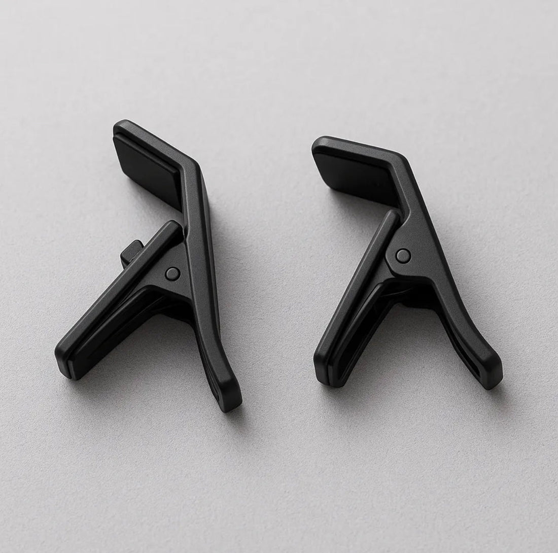 ⁠Black Replacement Spare Clips Pair for Memo Mobile Cooling Fan⁠