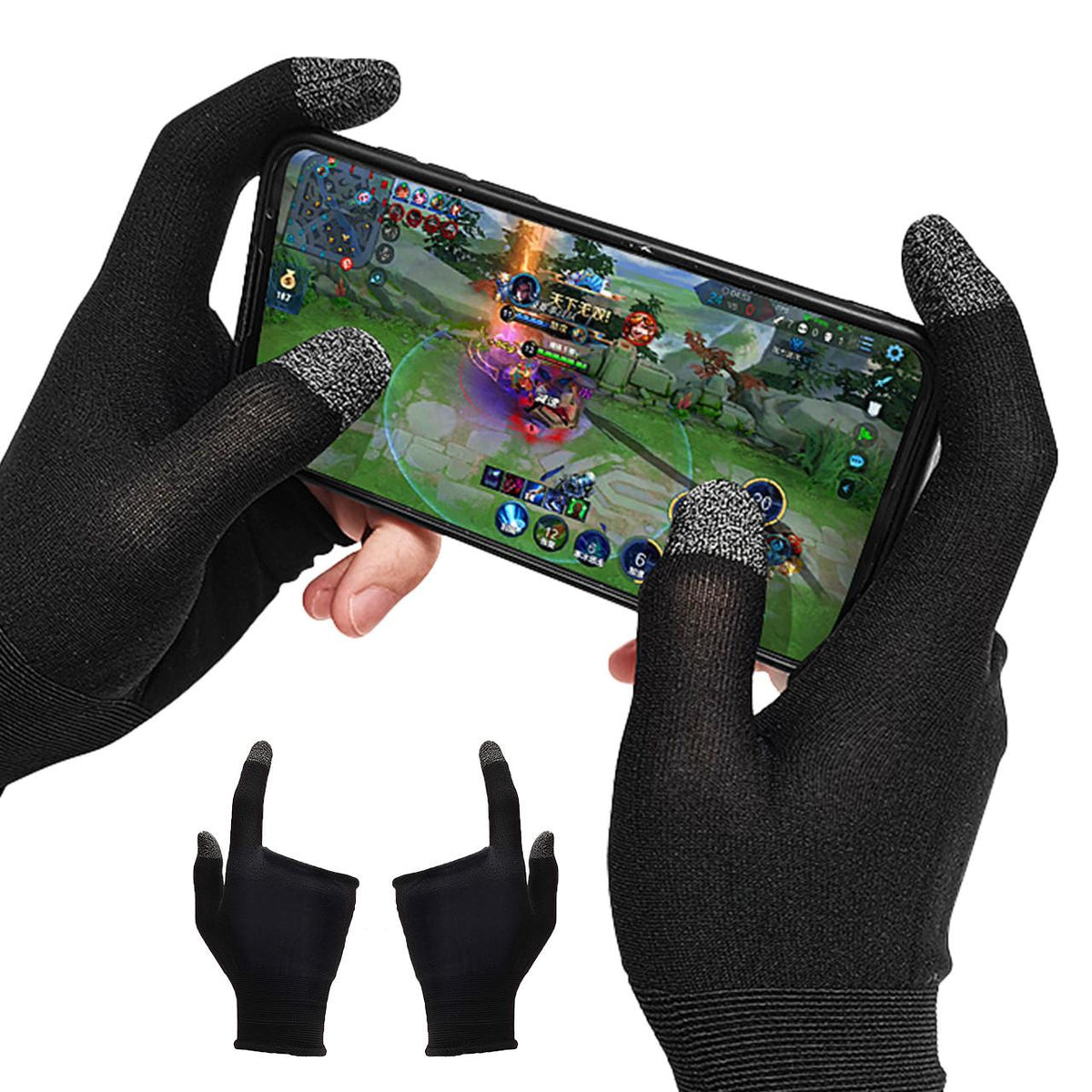 MEMO two finger gaming gloves for touchscreen devices